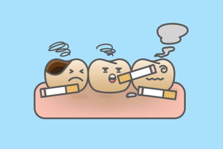 抽烟伤害口腔健康：牙龈萎缩、牙齿变黄，还可能引发口臭